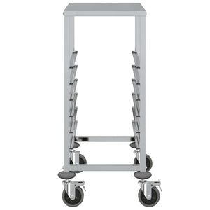 vidaXL Chariot de service avec 6 bacs GN 39x55x87 cm Acier inoxydable