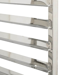 vidaXL Chariot de service avec 6 bacs GN 39x55x87 cm Acier inoxydable