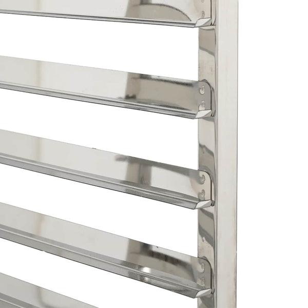 vidaXL Chariot de service avec 6 bacs GN 39x55x87 cm Acier inoxydable