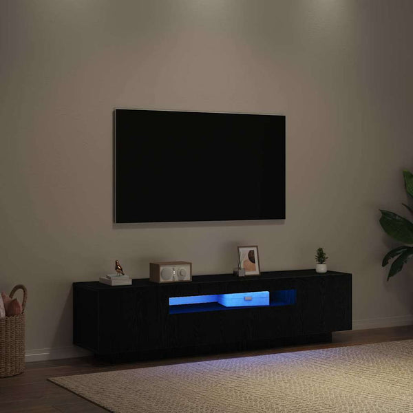 Schwarzer TV-Schrank 160 cm