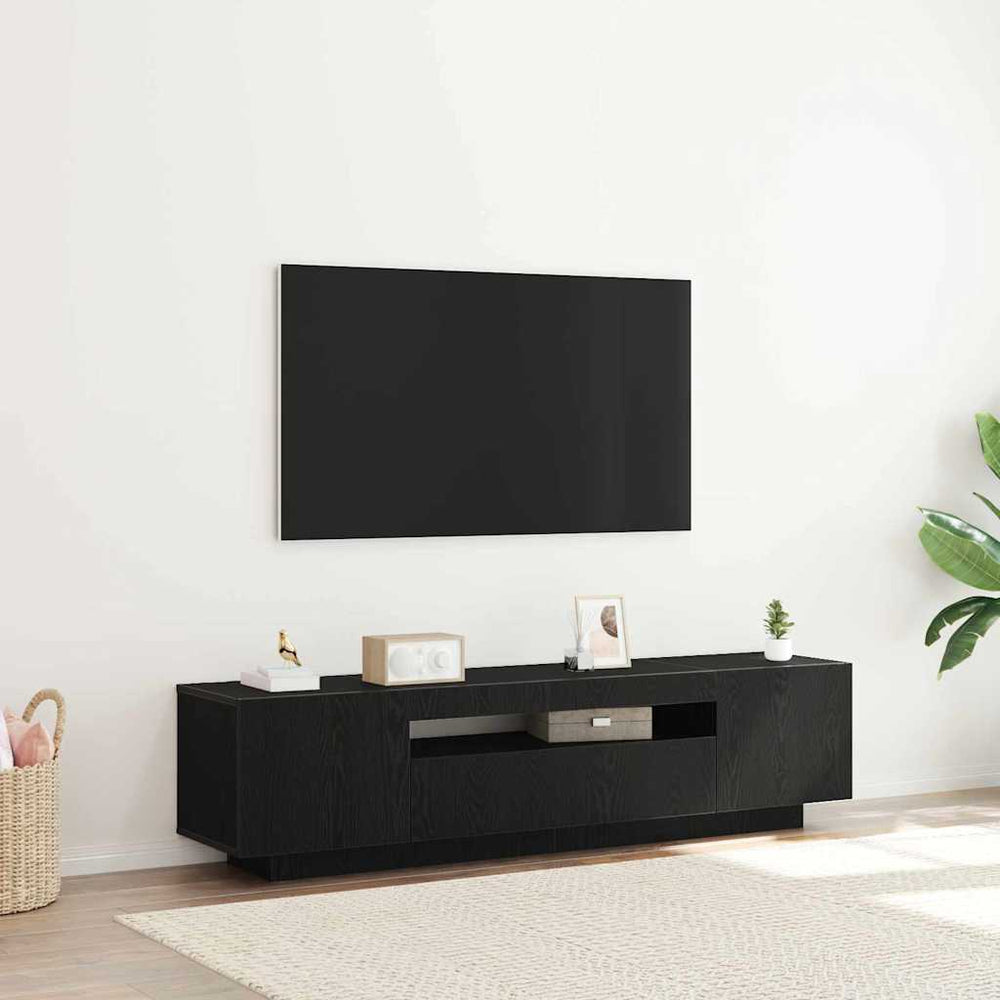 Schwarzer TV-Schrank 160 cm