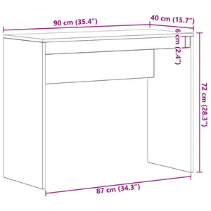 Schreibtisch Schwarze Eiche 90x40 cm