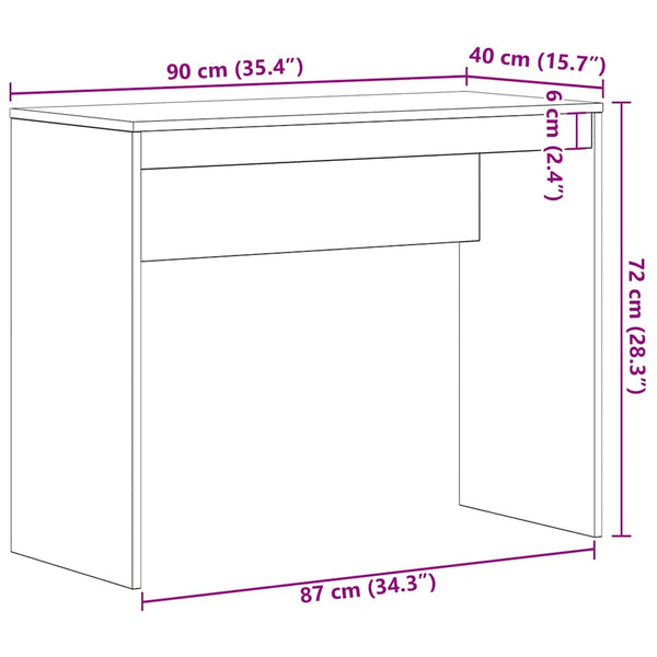 Schreibtisch Schwarze Eiche 90x40 cm