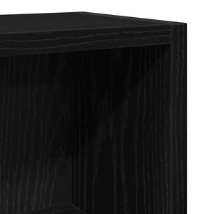 CD Regale 2er Set Schwarz Eiche