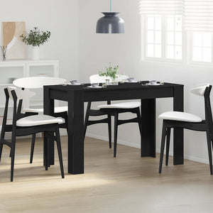 Esstisch Schwarz Eichenoptik 120 cm