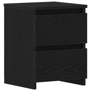 Nachttisch Schwarz Eichenoptik 30x30x40 cm