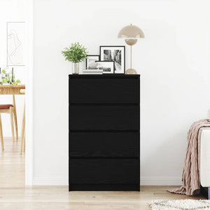Sideboard Schwarz Eichenoptik 60 cm