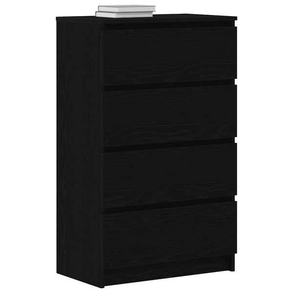 Sideboard Schwarz Eichenoptik 60 cm
