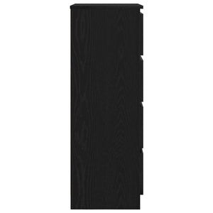 Sideboard Schwarz Eichenoptik 60 cm