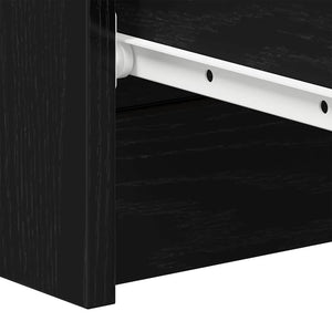 Sideboard Schwarz Eichenoptik 60 cm
