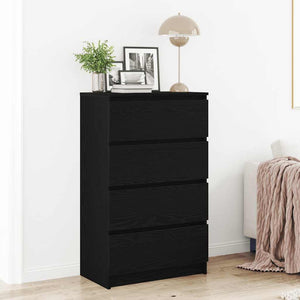 Sideboard Schwarz Eichenoptik 60 cm