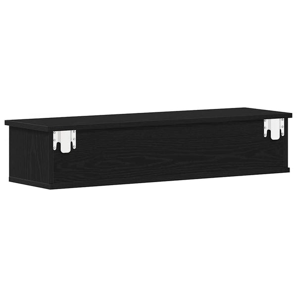 Wandschrank Schwarz Eichen-Optik, 88cm