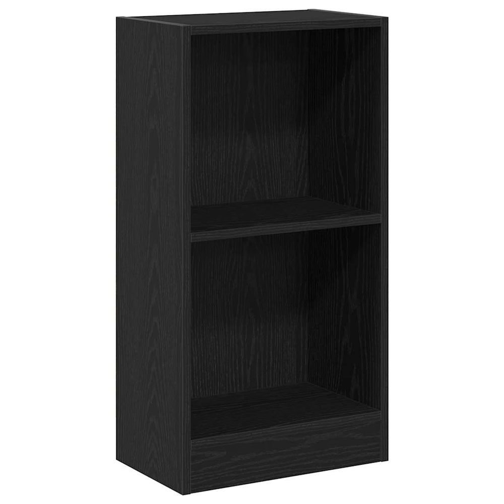 Bücherregal Schwarz Eichen-Optik 76 cm