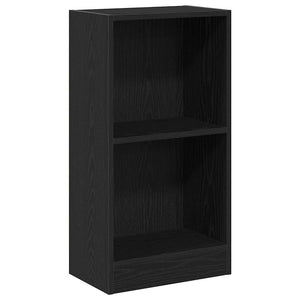Bücherregal Schwarz Eichen-Optik 76 cm