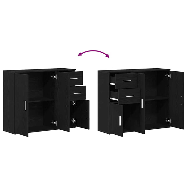 Sideboard Schwarze Eiche 91 cm