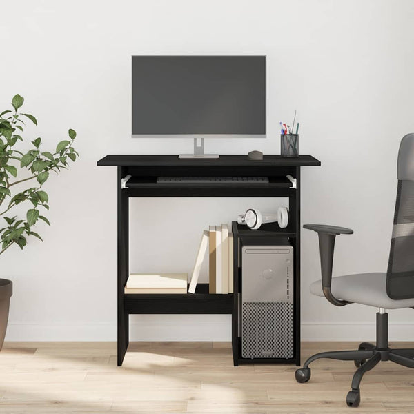 Schreibtisch Schwarz Eiche 80x45 cm