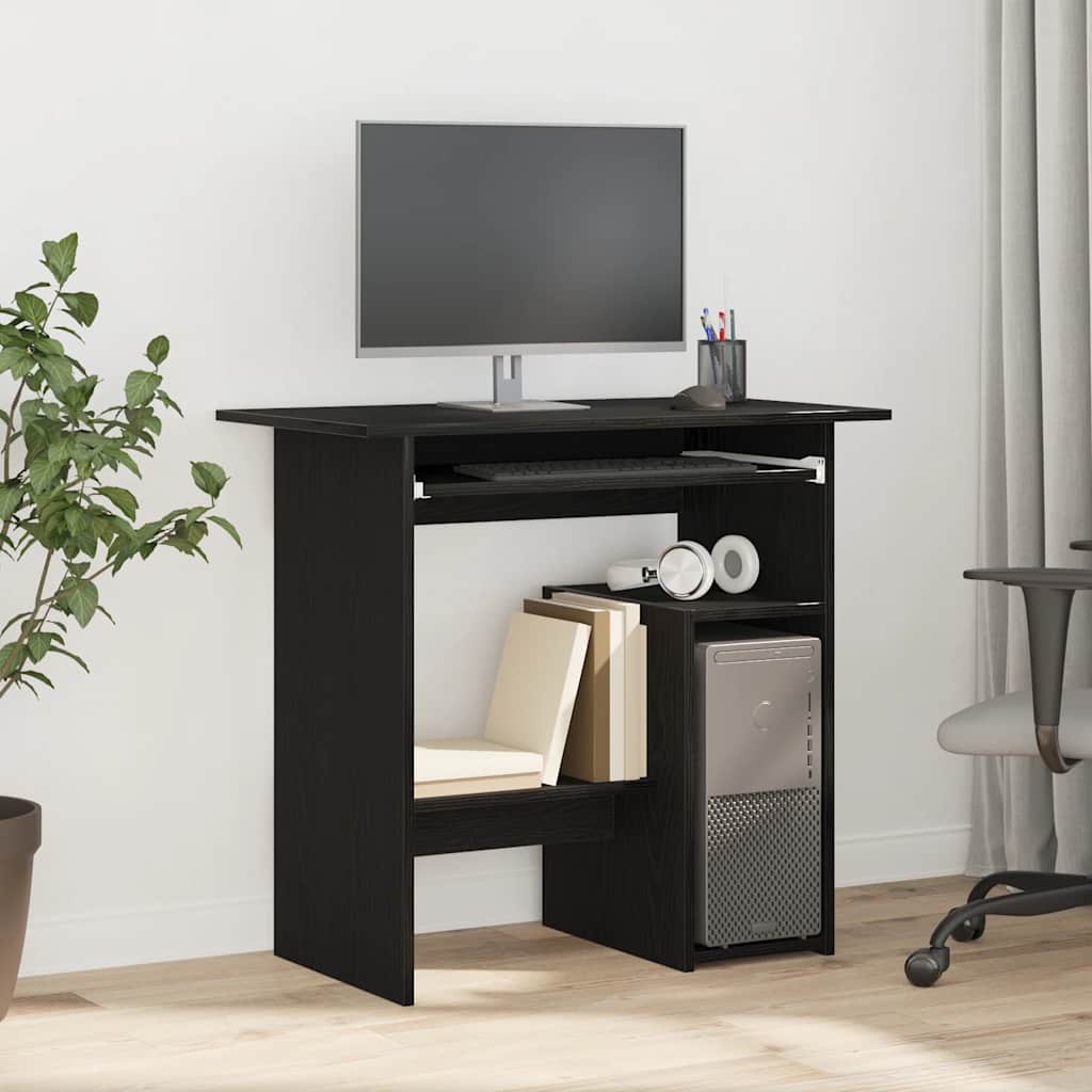 Schreibtisch Schwarz Eiche 80x45 cm