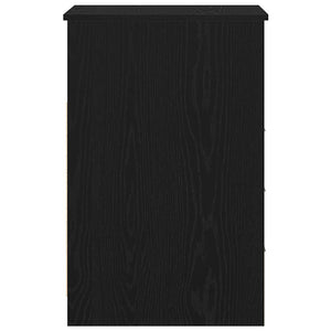 Schubladenschrank Schwarz Eiche 40x50x76cm