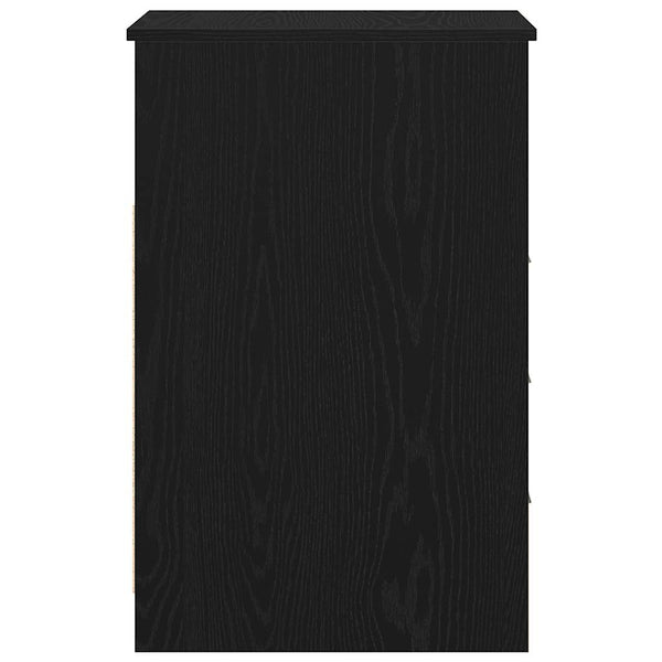 Schubladenschrank Schwarz Eiche 40x50x76cm