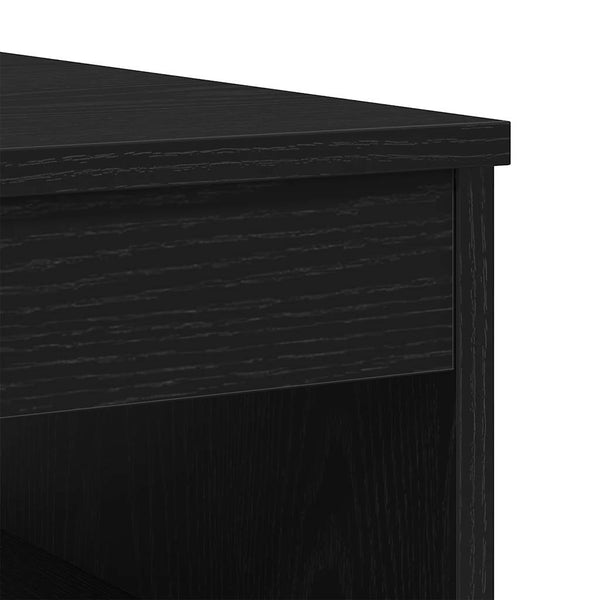 Schubladenschrank Schwarz Eiche 40x50x76cm