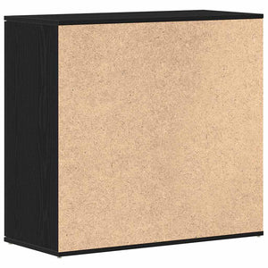 Sideboard Schwarz Eichenoptik 80 cm