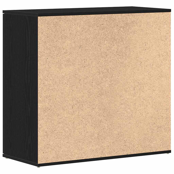 Sideboard Schwarz Eichenoptik 80 cm