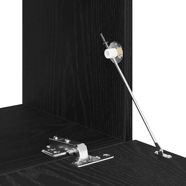 TV-Schrank Schwarz Eichen-Optik 120 cm