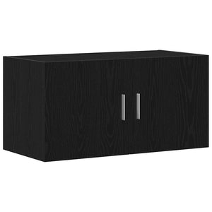 Wandschrank Schwarz Eiche 80x40 cm