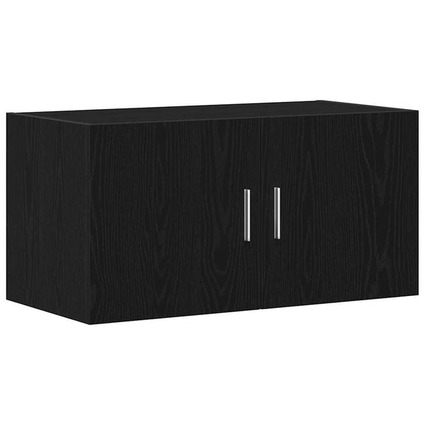 Wandschrank Schwarz Eiche 80x40 cm