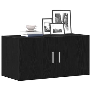 Wandschrank Schwarz Eiche 80x40 cm