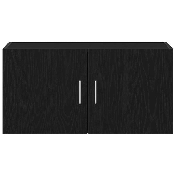 Wandschrank Schwarz Eiche 80x40 cm