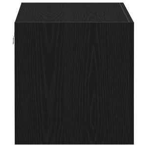 Wandschrank Schwarz Eiche 80x40 cm