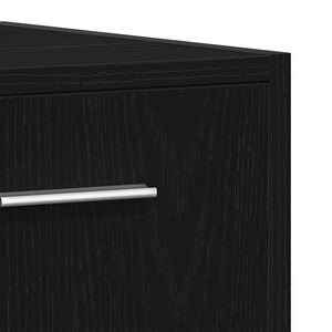 Waschbeckenunterschrank Schwarz Eichen-Optik 60 cm