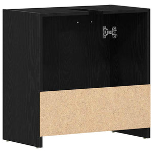 Waschbeckenunterschrank Schwarz Eichen-Optik 60 cm