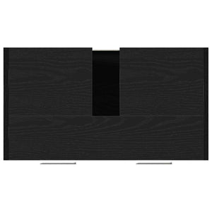 Waschbeckenunterschrank Schwarz Eichen-Optik 60 cm