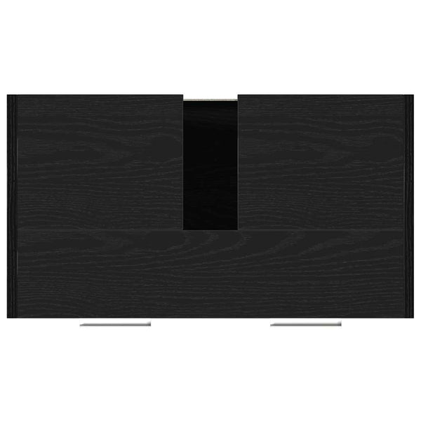 Waschbeckenunterschrank Schwarz Eichen-Optik 60 cm