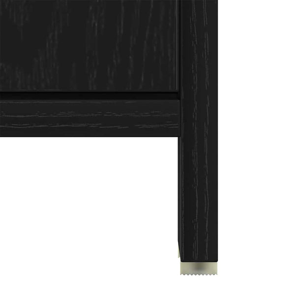 Waschbeckenunterschrank Schwarz Eichen-Optik 60 cm
