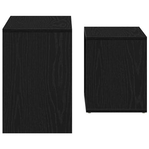 Couchtische 2er Set Schwarz Eichenoptik