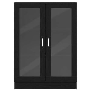 Bücherschrank Schwarz Eichen-Optik 115 cm