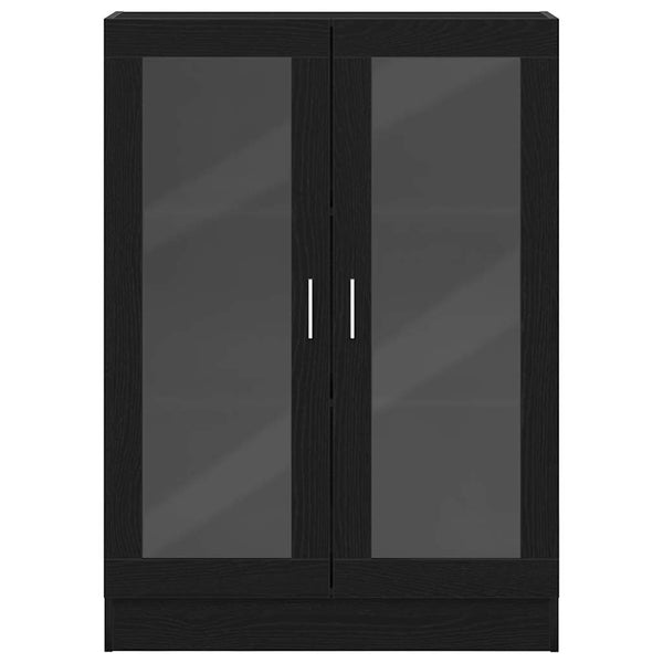 Bücherschrank Schwarz Eichen-Optik 115 cm