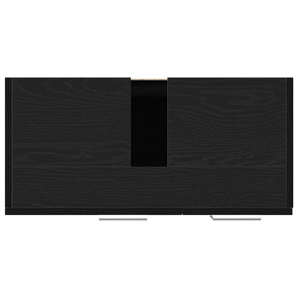 Waschbeckenunterschrank Schwarz Eichenoptik 63 cm