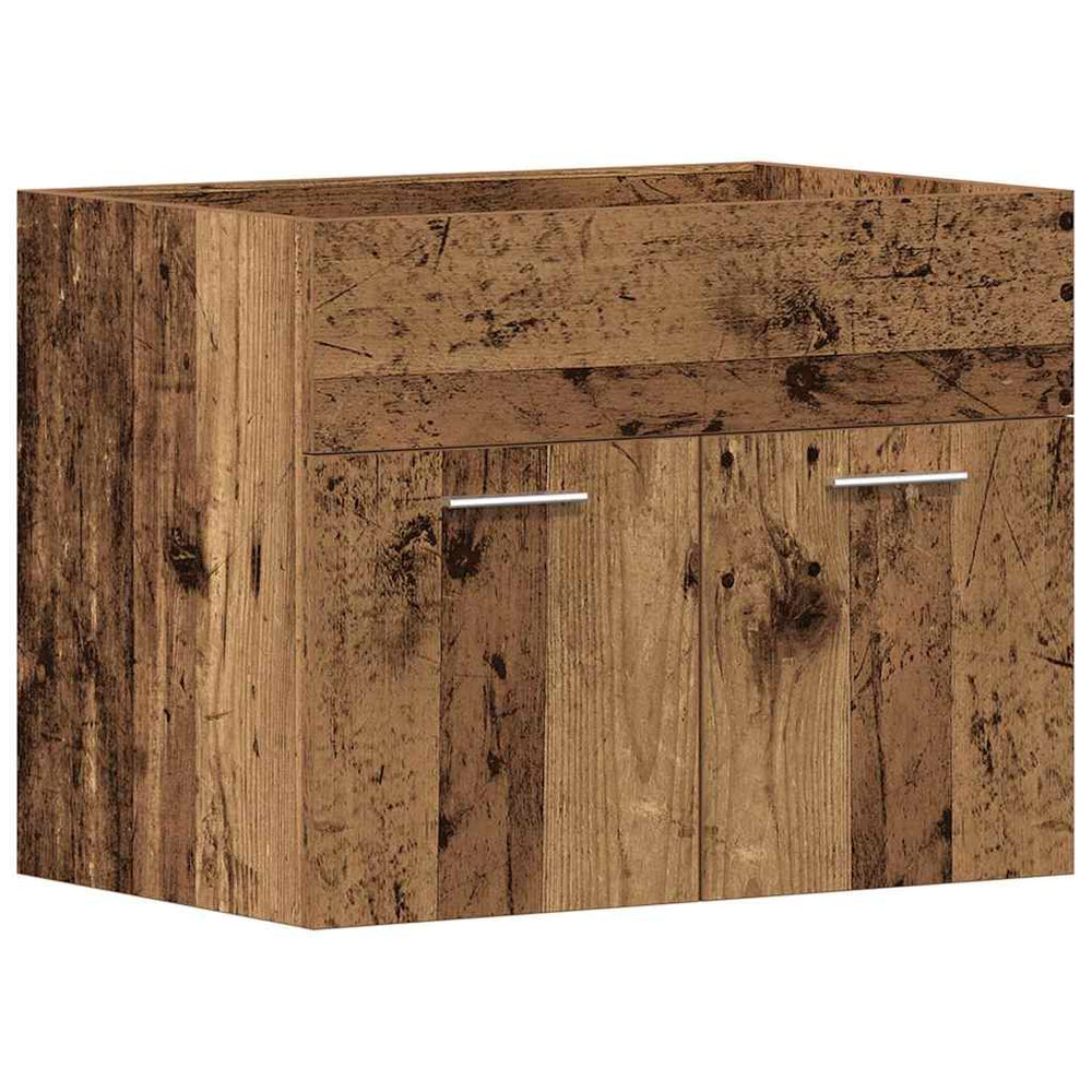 Waschbeckenunterschrank Altholz 60 cm