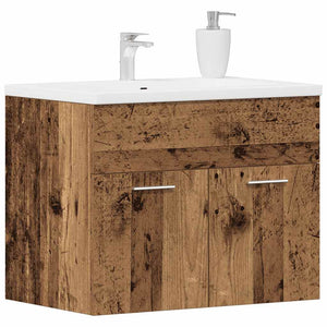 Waschbeckenunterschrank Altholz 60 cm