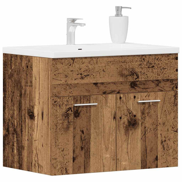 Waschbeckenunterschrank Altholz 60 cm