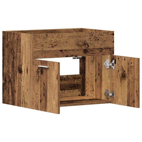 Waschbeckenunterschrank Altholz 60 cm