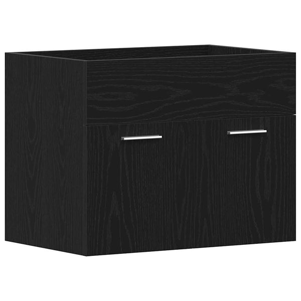 Waschbeckenunterschrank Schwarz Eiche 60 cm