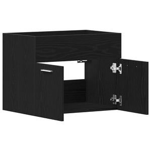 Waschbeckenunterschrank Schwarz Eiche 60 cm