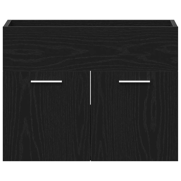 Waschbeckenunterschrank Schwarz Eiche 60 cm