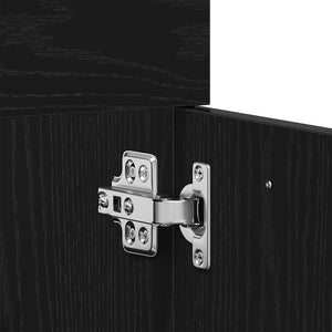 Waschbeckenunterschrank Schwarz Eiche 60 cm