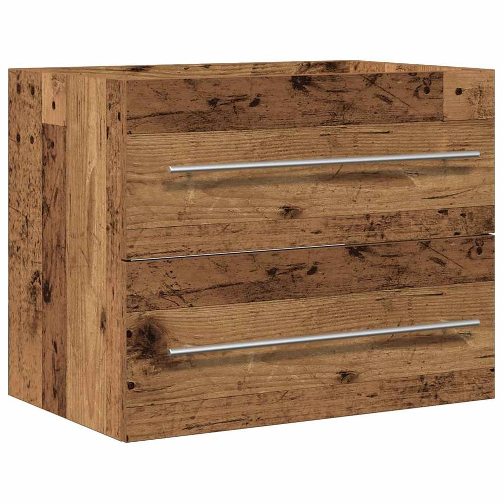 Waschbeckenunterschrank Altholz-Optik 60 cm